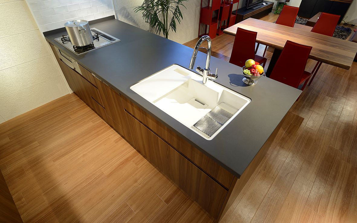 Chậu rửa bát 1 hố Yoshimoto 80 cm, đá cẩm thạch, nhập khẩu Nhật Bản - HS810 - Ảnh 5