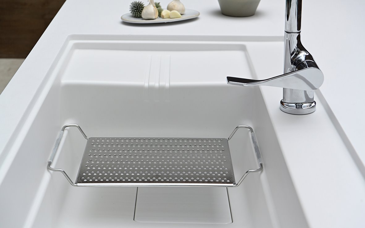 Chậu rửa bát 1 hố Yoshimoto 90 cm, đá cẩm thạch, nhập khẩu Nhật Bản - HS950 - Ảnh 2