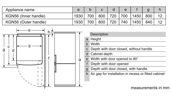 Tủ lạnh Bosch, dung tích 505 lít - KGN56HI3P - Ảnh 6