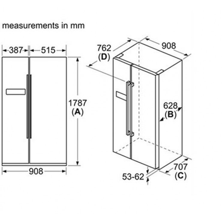 Tủ lạnh Bosch, dung tích 508 lít - KGN56HIF0N - Ảnh 4