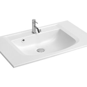 Alternative view of Chậu rửa mặt Yoshimoto, chậu liền khối nhỏ gọn, Nhật Bản – CT900