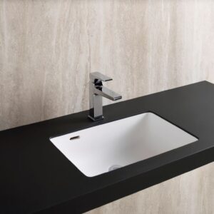 Chậu rửa mặt Yoshimoto, đá cẩm thạch BMC, âm bàn cao cấp, Nhật Bản – US3046