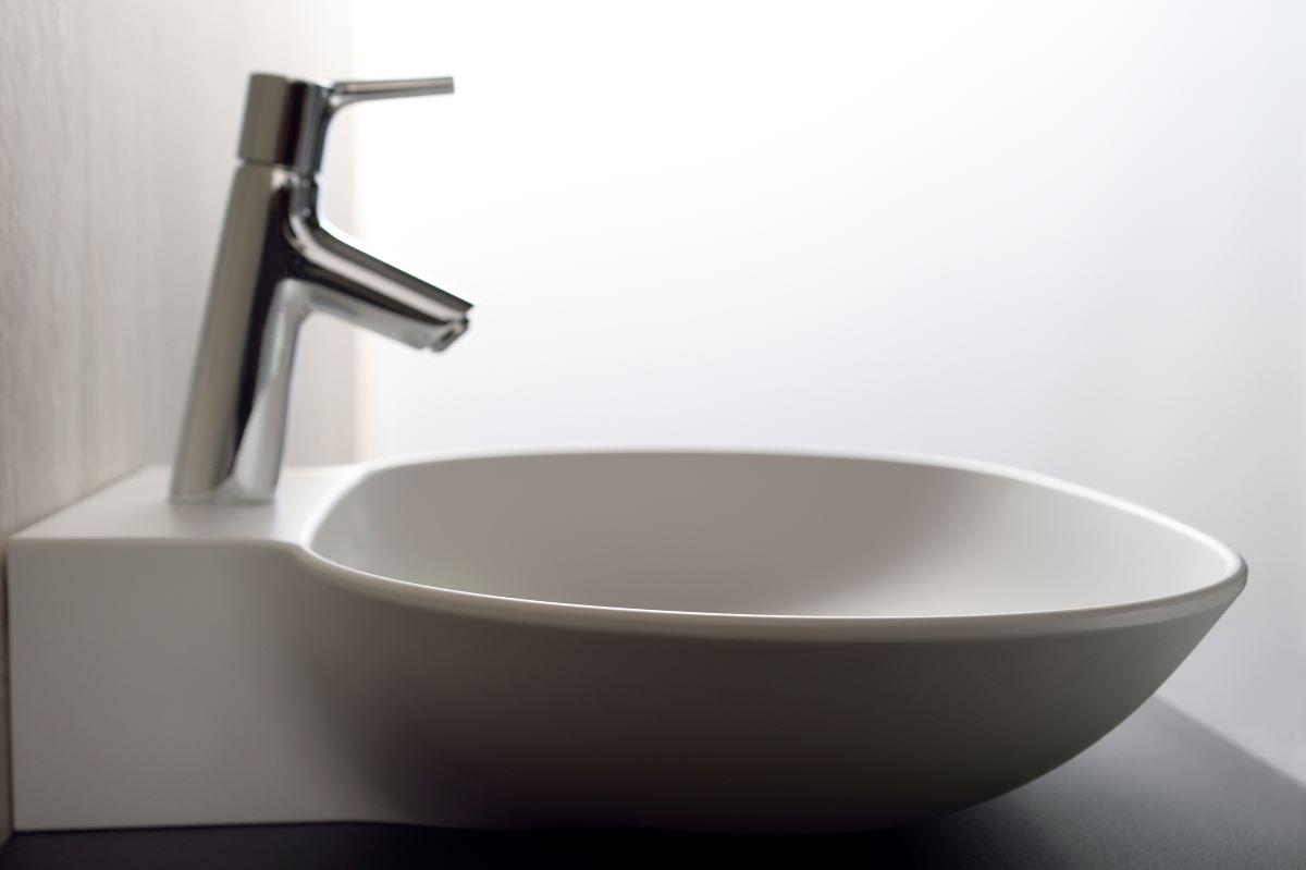 Chậu rửa mặt Yoshimoto, đá cẩm thạch BMC, đặt bàn cao cấp, Nhật Bản – SH4556 - Ảnh 2