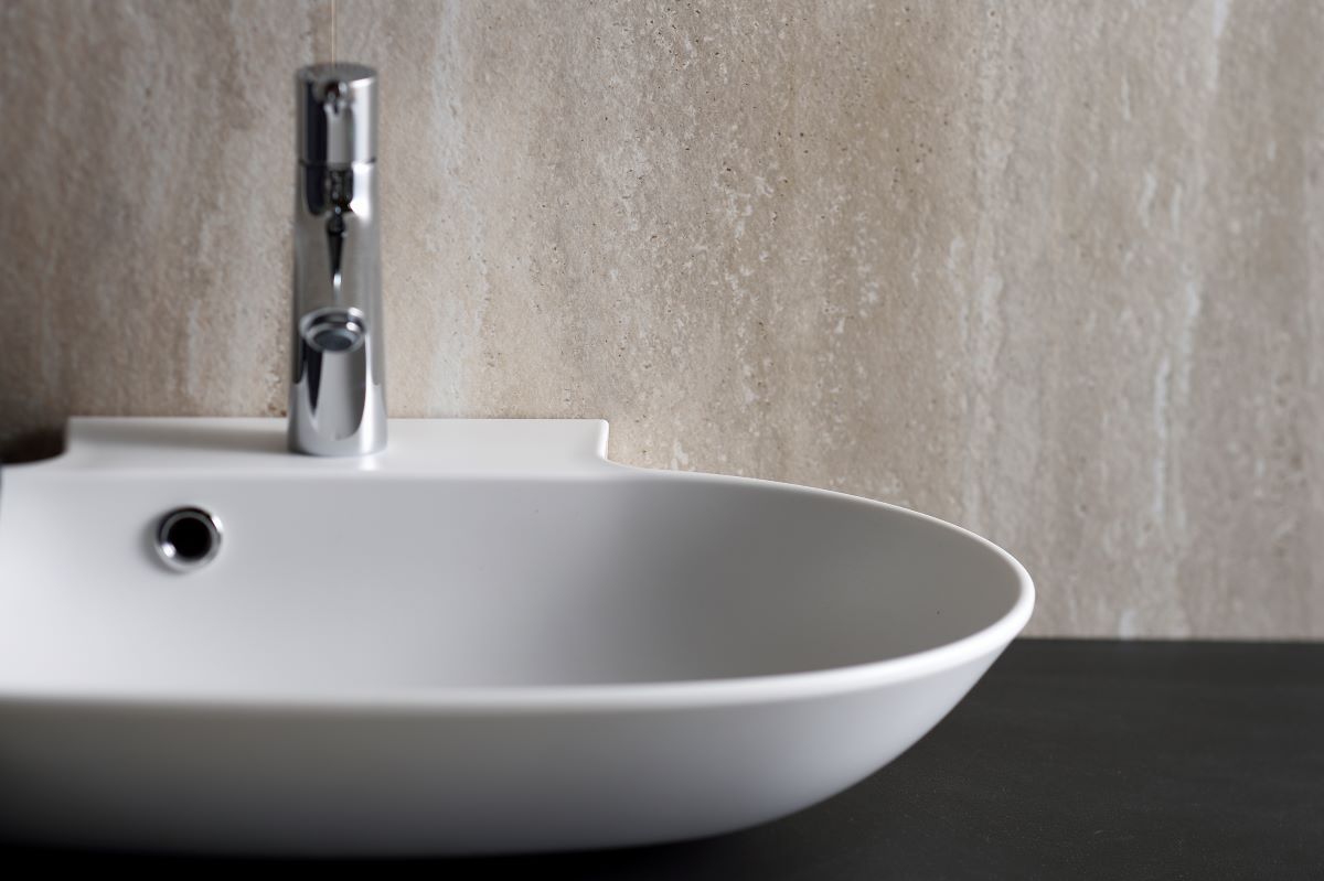 Chậu rửa mặt Yoshimoto, đá cẩm thạch BMC, đặt bàn cao cấp, Nhật Bản – SH4556 - Ảnh 3