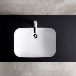 Alternative view of Chậu rửa mặt Yoshimoto, đá cẩm thạch BMC, âm bàn cao cấp, Nhật Bản – UR3854