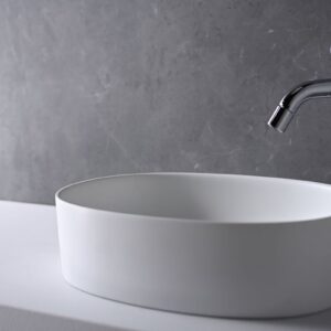 Chậu rửa tay Yoshimoto, đá cẩm thạch BMC, đặt bàn, Nhật Bản – OP2230