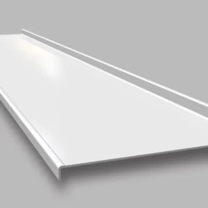 Đá mặt bếp chiều rộng 650mm, tích hợp gờ chống tràn phía trước và sau dạng bo tròn - EK