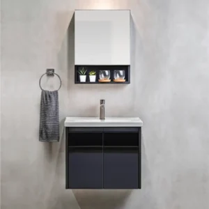 Tủ treo tường có đợt, gương mở kèm hộc mở - MDE4560