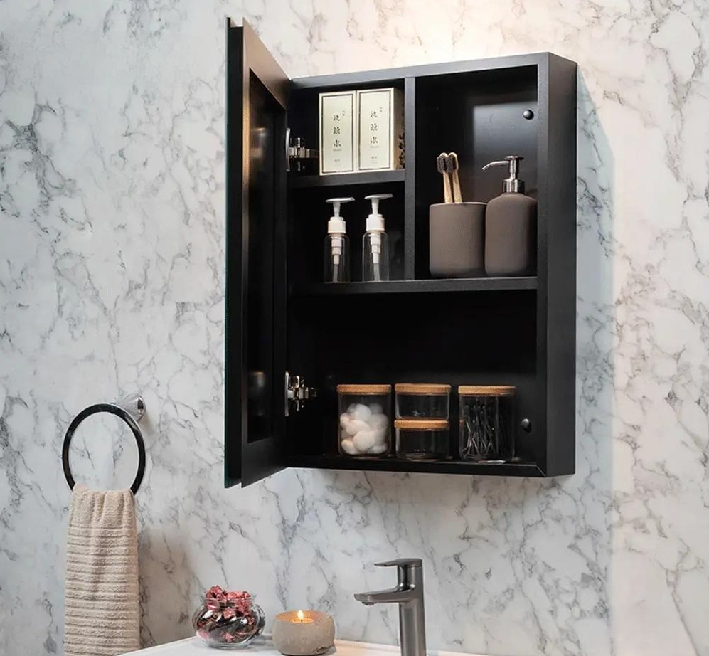 Tủ treo tường có đợt, gương hậu - ME6070