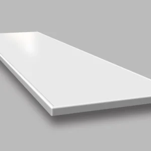 Đá mặt bếp khổ lớn chiều rộng 750mm/970, tích hợp gờ chống tràn 3 mặt dạng bo tròn - SFB