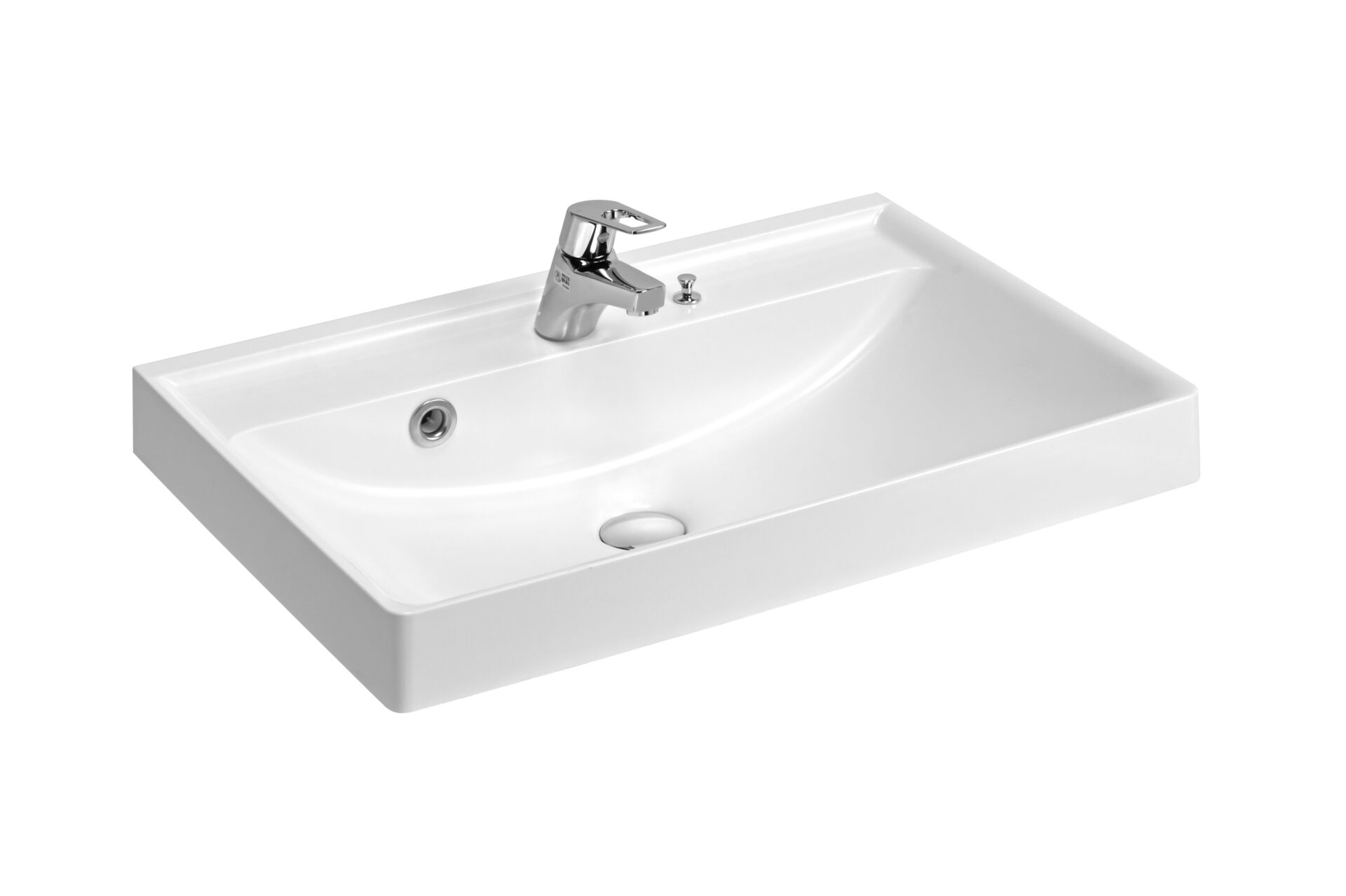 Chậu rửa mặt Yoshimoto, đá cẩm thạch BMC, đặt bàn, Nhật Bản – SQR II-750 - Ảnh 2