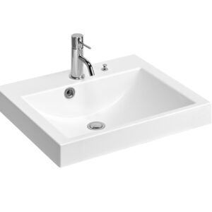 Alternative view of Chậu rửa mặt Yoshimoto 9 lít, đá cẩm thạch BMC, đặt bàn, Nhật Bản – SQR600