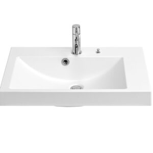 Chậu rửa mặt Yoshimoto 11 lít, đá cẩm thạch BMC, đặt bàn, Nhật Bản – SQR750