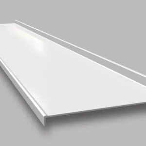 Đá mặt bếp chiều rộng 600mm, tích hợp gờ chống tràn phía trước và sau dạng bo tròn – SV