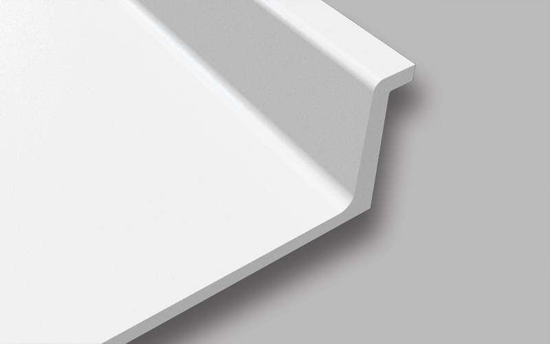 Đá mặt bếp chiều rộng 600mm, tích hợp gờ chống tràn phía trước và sau dạng bo tròn – SV - Ảnh 2