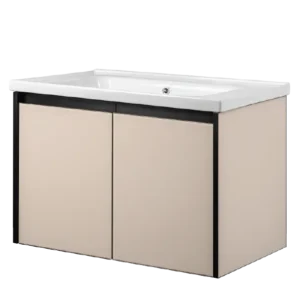 Alternative view of Tủ Lavabo hợp kim bao gồm tủ dưới và tủ gương VU785 + MD6060 (Bao gồm mặt đá và chậu)