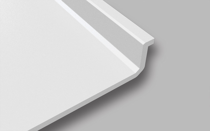 Đá mặt bếp chiều rộng 650mm, tích hợp gờ chống tràn phía trước và sau dạng góc cạnh - YX - Ảnh 2