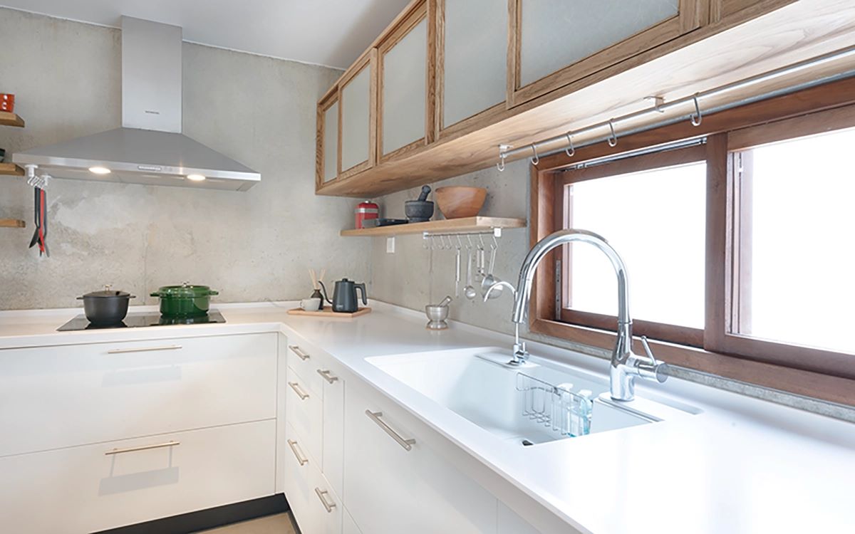 Đá mặt bếp chiều rộng 650mm, tích hợp gờ chống tràn phía trước và sau dạng góc cạnh - YX - Ảnh 6